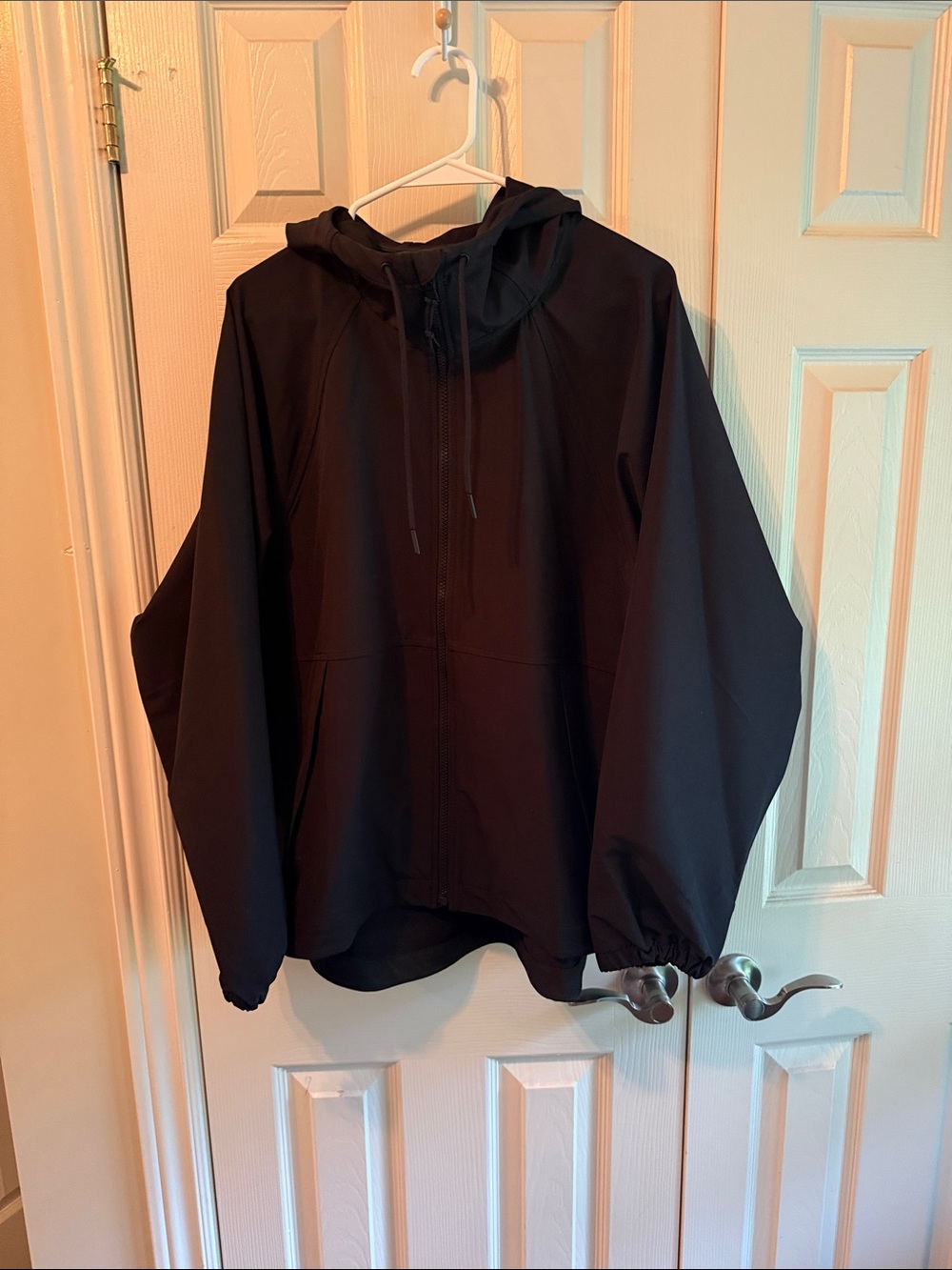 Old Navy Women’s Lightweight Black Hooded Zip Jacket